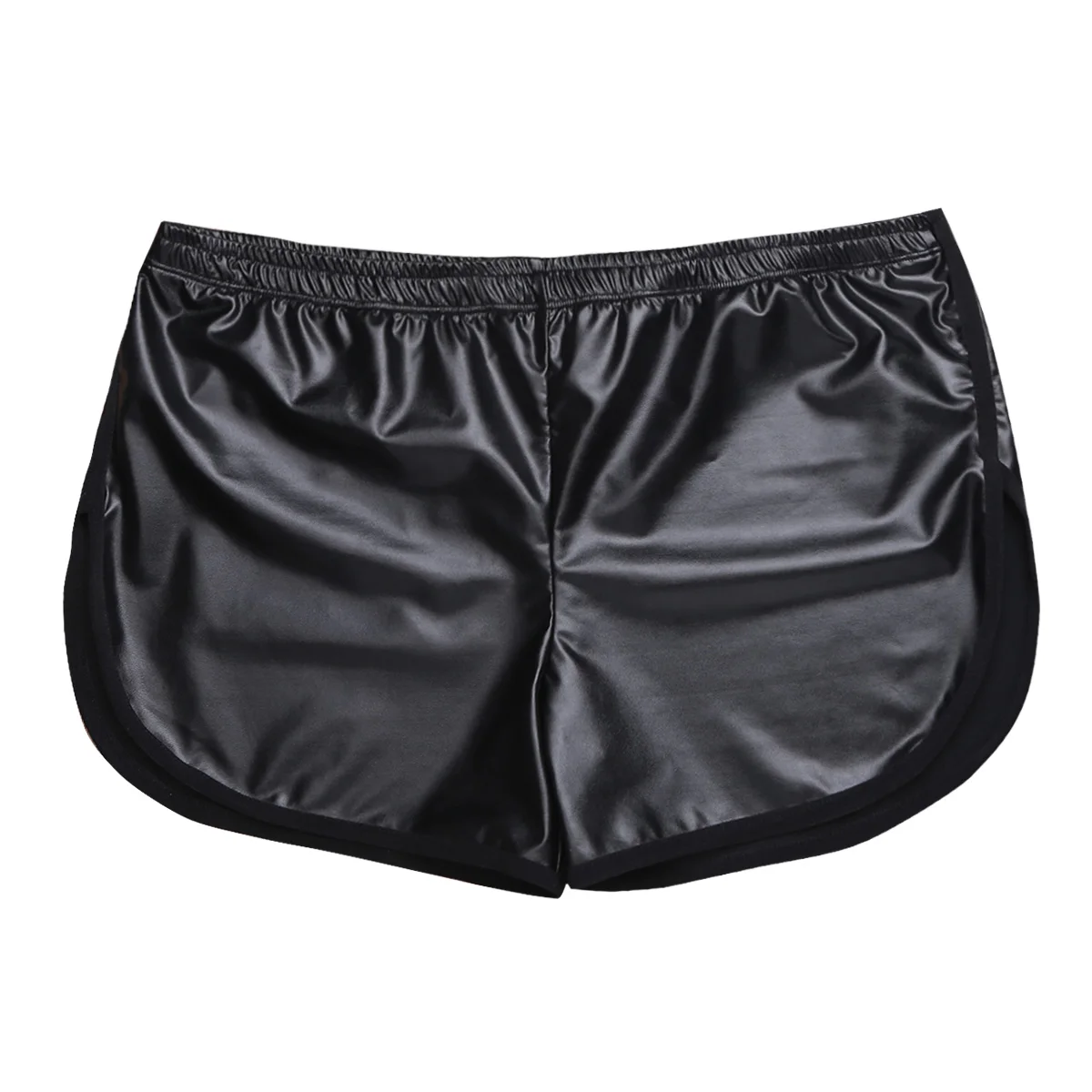 Faux Leather Board Shorts Mens Beach Shorts with Back Pocket Men Running Gym Shorts Man Sport Hot Boxer Short Pants Hot sale