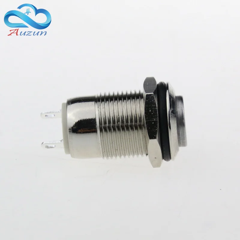Picture 5: 5PCS 12 mm high metal push button switch lock button 2A 36V  copper plating nickel welding two feet