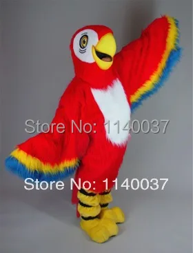 

mascot Red Macaw Mascot Costume Plush Parrot Birds Mascot Mascota Mascotte Fancy Dress Cosply Carnival Costume