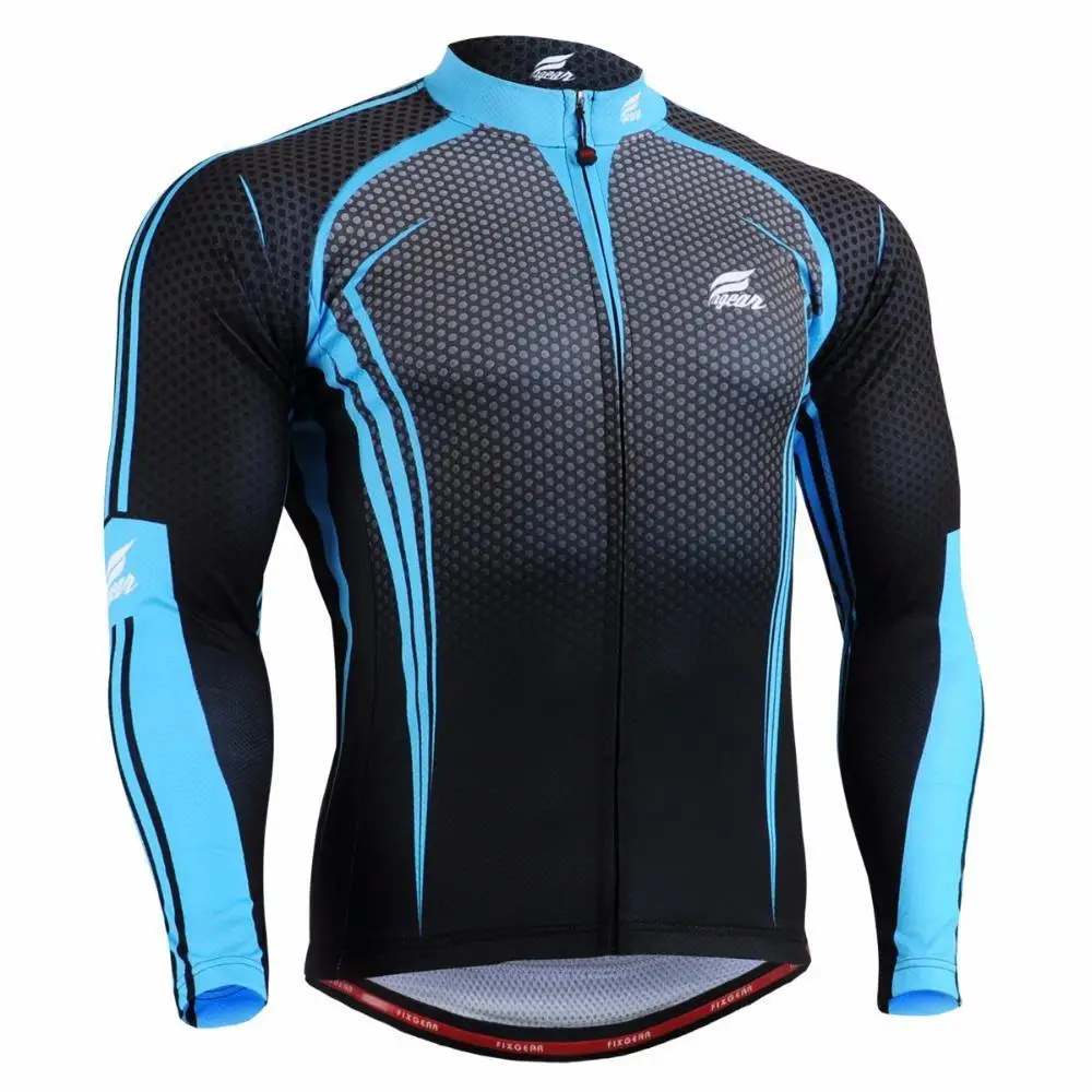 Men`s MTB Road Bike Jersey 5601/ Long Sleeve Full Zipper Cycling Jersey Polyester Graphics Quick Dry Outdoor Bicycle Cycle Gear