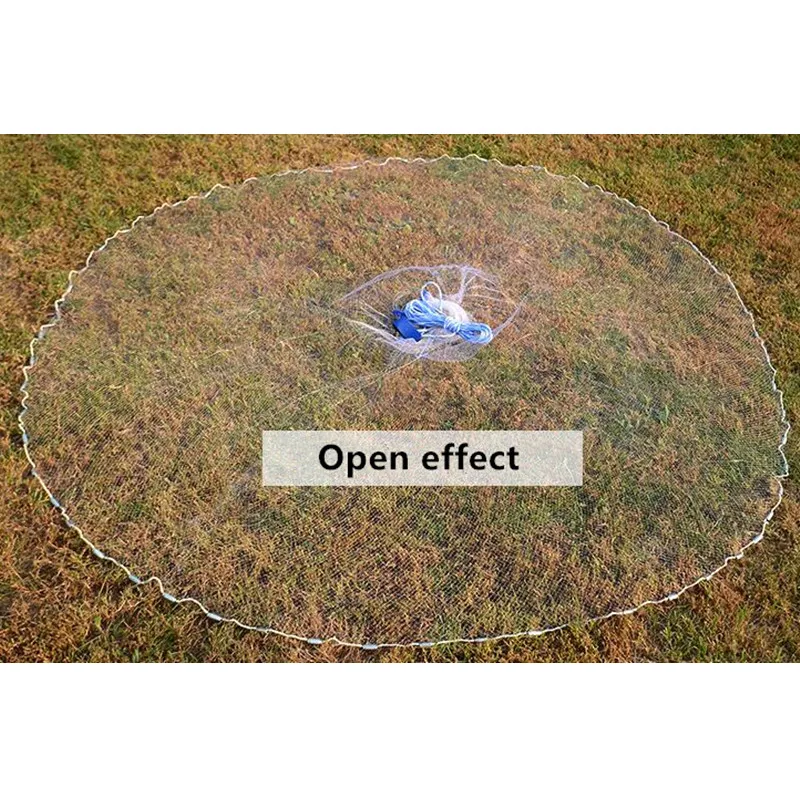 USA Style Hand Cast Net No Ring Fish Trap Fishing Net China Fishing Network Rede De Pesca Fishing Supplies Outdoor Tool Nylon