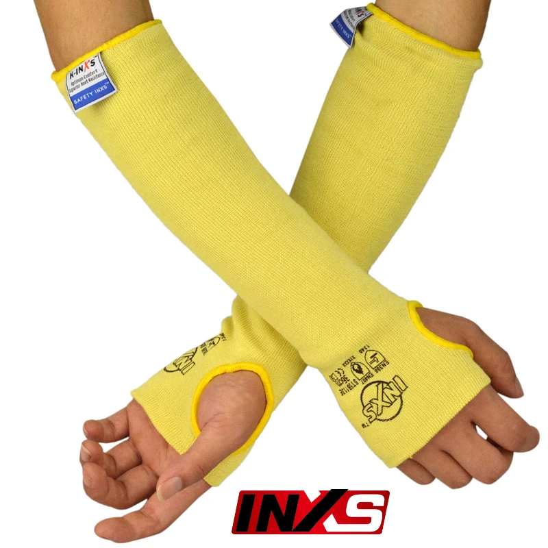 SAFETY-INXS ST58113E Anti-cut sleeves 45cm Flame retardant cut proof gloves Glass treatment Machining Level 5 Safety guard