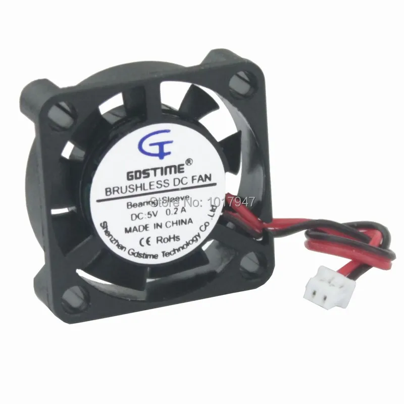 

10Pieces lot Gdstime DC 5V 2Pin PH1.25 2507 25mm x 7mm 2cm Mini Brushless Cooling Fan