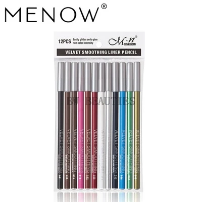 50Sets/Lot MENOW new Moisturizing Care Waterproof Lasting   Eyeliner Lip Pencil Durable Color Cross Border Make Up