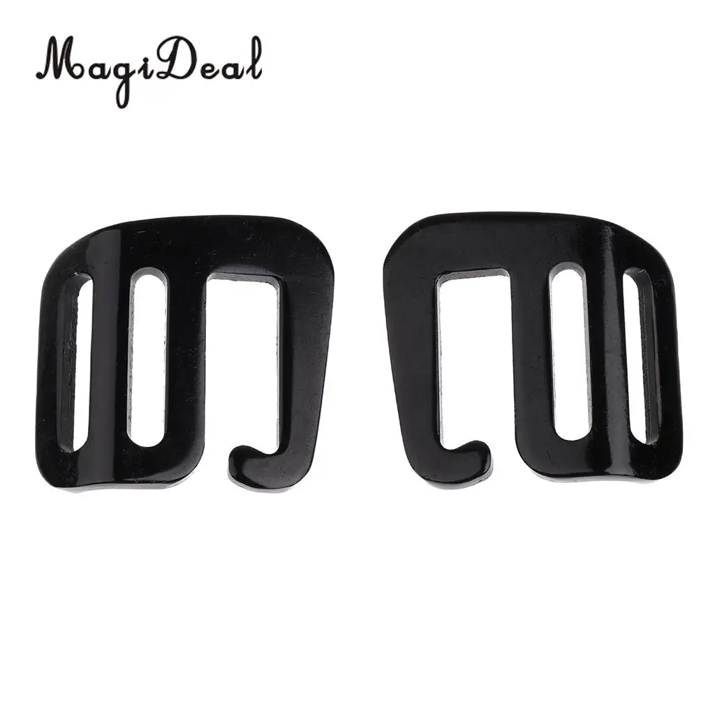 MagiDeal 4 Pcs 1 นิ้ว G Hook กลางแจ้ง Webbing BUCKLE สำหรับกระเป๋าเป้สะพายหลัง 25 มม.สีดำสีแดง