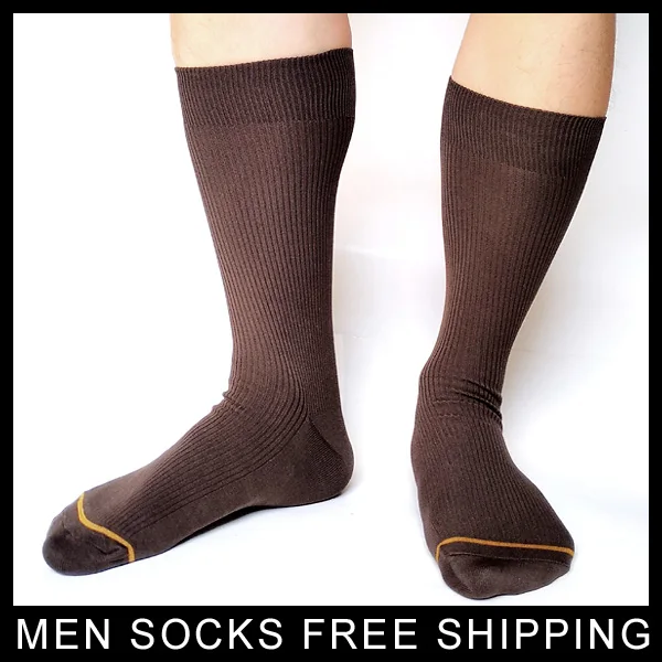 PEAJOA Brand New Style Men Dress Suit Socks Golden Line Toe Sexy Cotton Gentlemen High Quality Elastic Male Socks