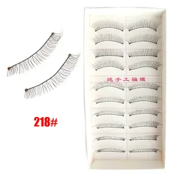 218# 10 Pairs NEW Handmade Natural Fashion Long Full Strip Eyelashes Fake Eyelashes Eye Lashes Free Shipping