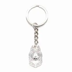 Jewelry Metal Siberian Husky Key Chains Lovers' Pet Dog Key Chains