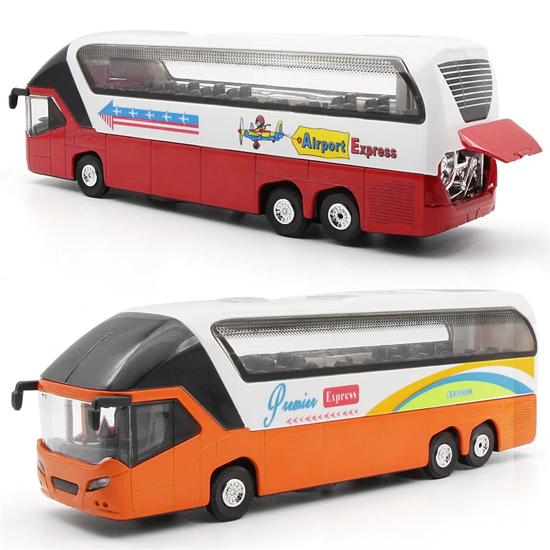 High quality 1:50 bus alloy model,children\'s gifts and collections,die-casting sound and light pull back model,free shipping