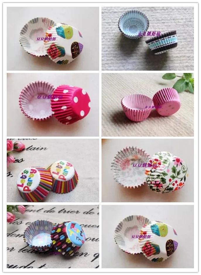 

Mini size Assorted Paper Cupcake Liners Muffin Cases Baking Cups cake cup cake mould decoration 2.5cm base