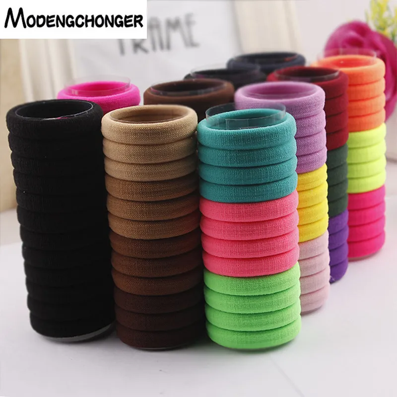 24pcs/lot Elastic Hair Band Seamless Hair Tie Hair Rope Scrunchies Ponytail Holder Headband No Trace Gum Hair Accessories