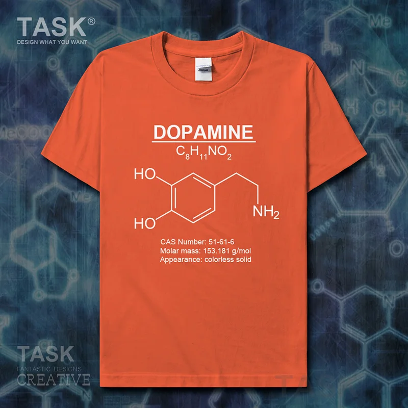 Dopamine Molecular Formula Chemistry Subject clothes Short sleeve t-shirt new Tops t shirt mens sweatshirt summer sports 01