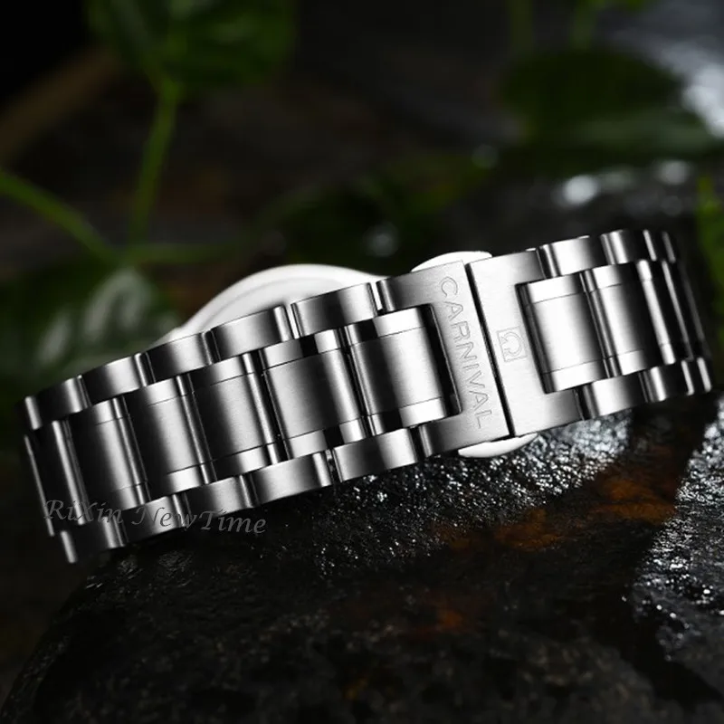 Switzerland Carnival Quartz Watch men 316 Stainless Steel Waterproof Calendar Luminous Military men Watches Reloj Hombre Montre