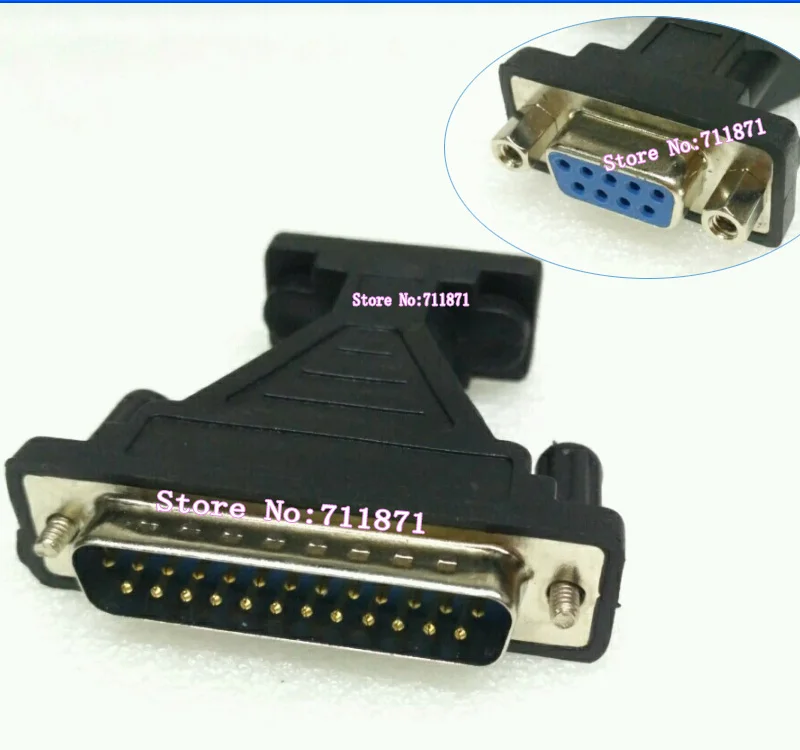 Serial Rs232 DB9 Female to DB25 Male Adapter Connector 9 Pin Female to 25P Male Serial connector 25Pin DB25 Male 9P DB9 Female