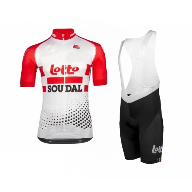 

2019 LOTTO SOUDAL TEAM Men's Cycling Jersey Short Sleeve Bicycle Clothing With Bib Shorts Quick-Dry Ropa Ciclismo