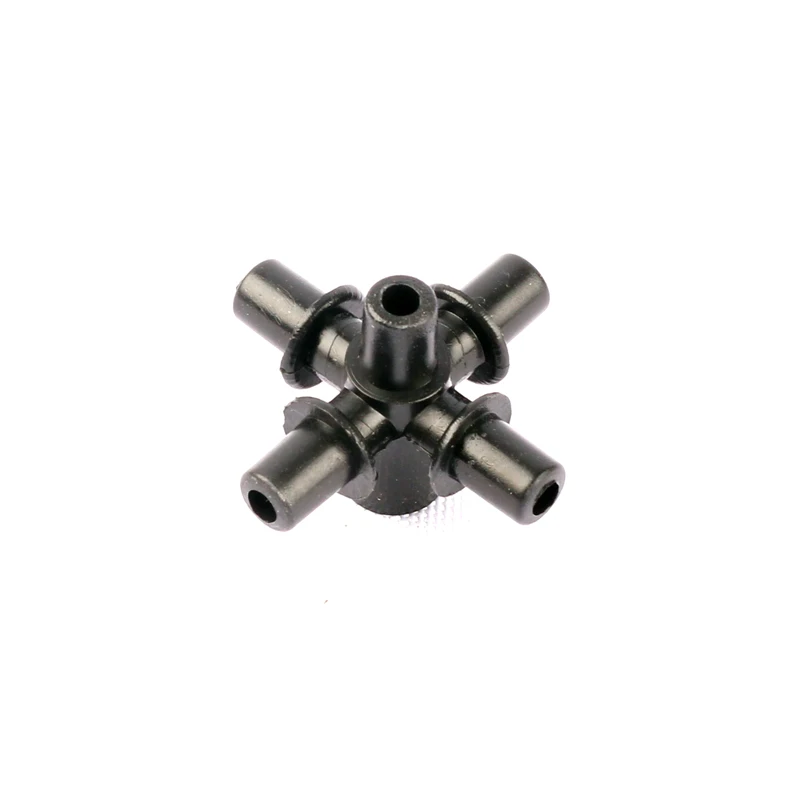 20pcs 6mm Five Ways Sprinkler Connectors Black Thicken New Material Greenhouse Drip Irrigation Sprinkler System Fittings