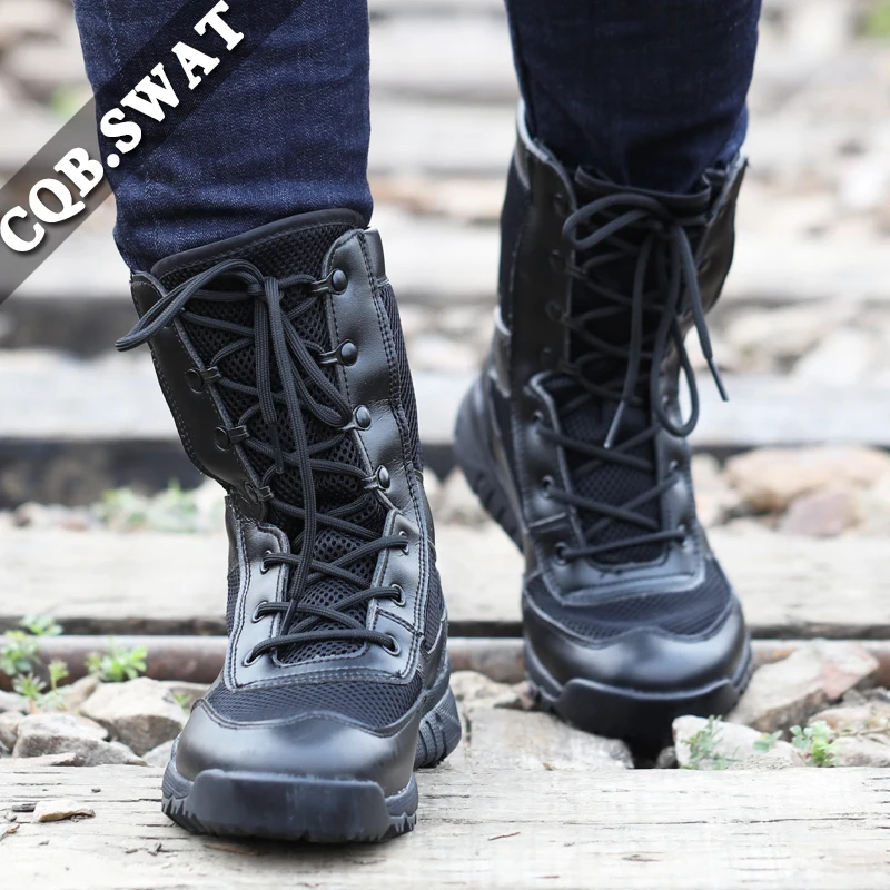 CQB.SWAT Tactical Boots Summer Combat Boots Breathable Wearable Male Special Force Boots ZD-Rain