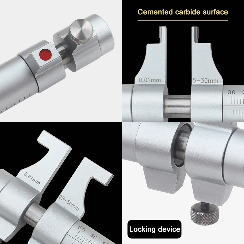 High precision Inside Micrometer 5-30 25-50 50-75 75-100mm measurement Inner diameter micrometer Carbide Measuring Tools