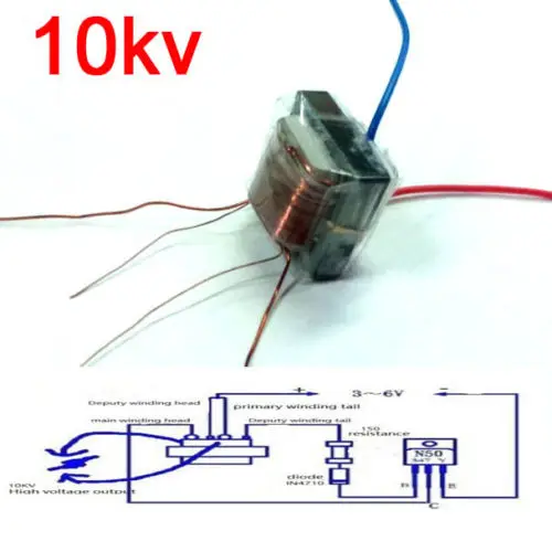 10KV wysokiej częstotliwości transformator wysokiego napięcia wzmacniacz cewki inwerter zapalniczka plazmowa/zestaw zapłonowy 20x17x15mm