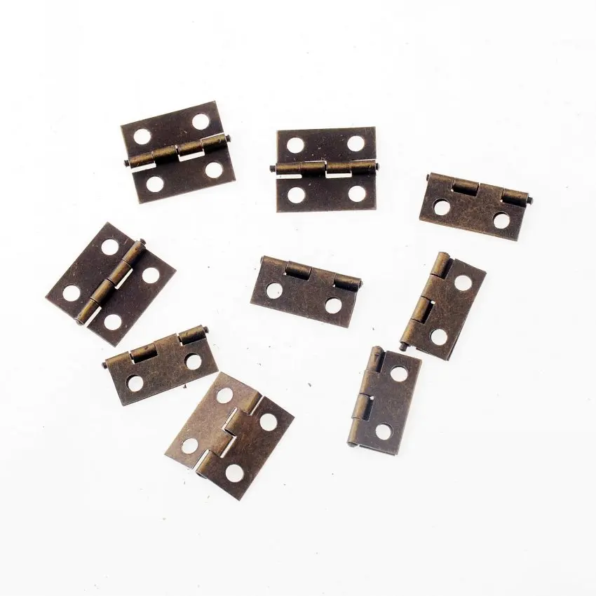 

Free Shipping 25pcs Ancient Bronze 4 Holes Box Butt Hinges For Jewelry Box Making DIY 16x13mm F1189