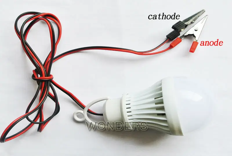 Portable Energy-Saving 3W 5W 7W 9W 12W dc-dc 12V LED Light Lamp Bulb For Camping Hiking Tent Garden With Clip