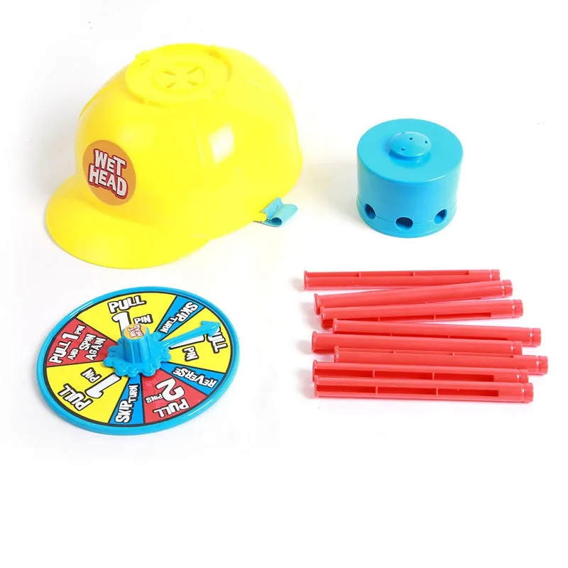 Jeu d'eau avec chapeau et tête humide pour Parents et enfants, défier, blagues et jouet à Roulette amusants, nouveauté 2016