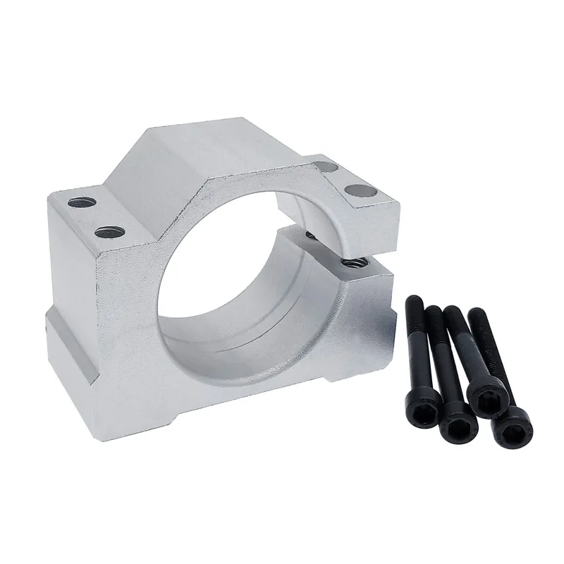 Spindle motor mount bracket spindle fixture for ER11 300W 400W 500W cast aluminum bracket with screws 45mm 52mm