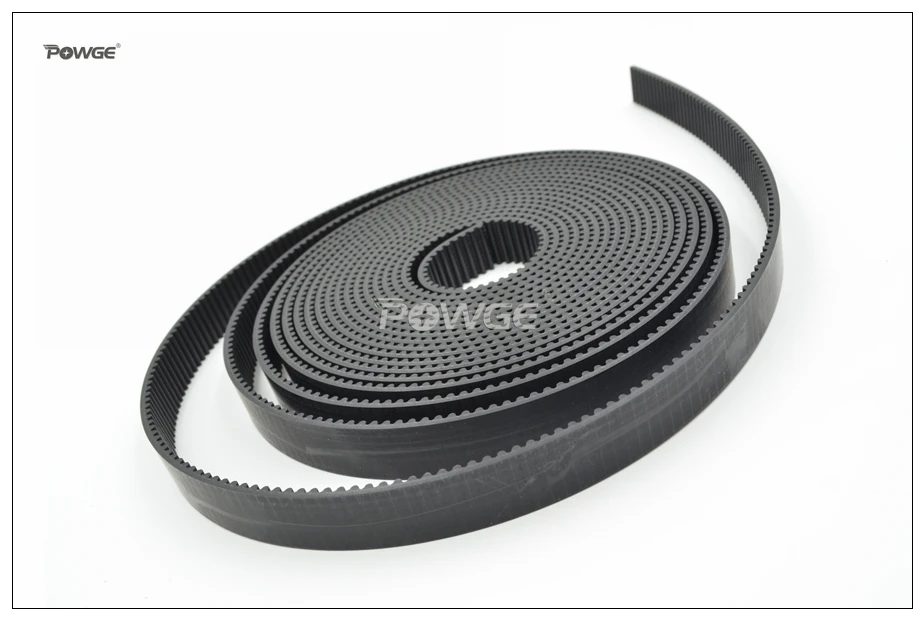 POWGE 3M Open Timing Belt W=15mm HTD3M Polyurethane With Steel Core Synchronous Belt 3M 15 For CNC Laser Machine Cutting Machine