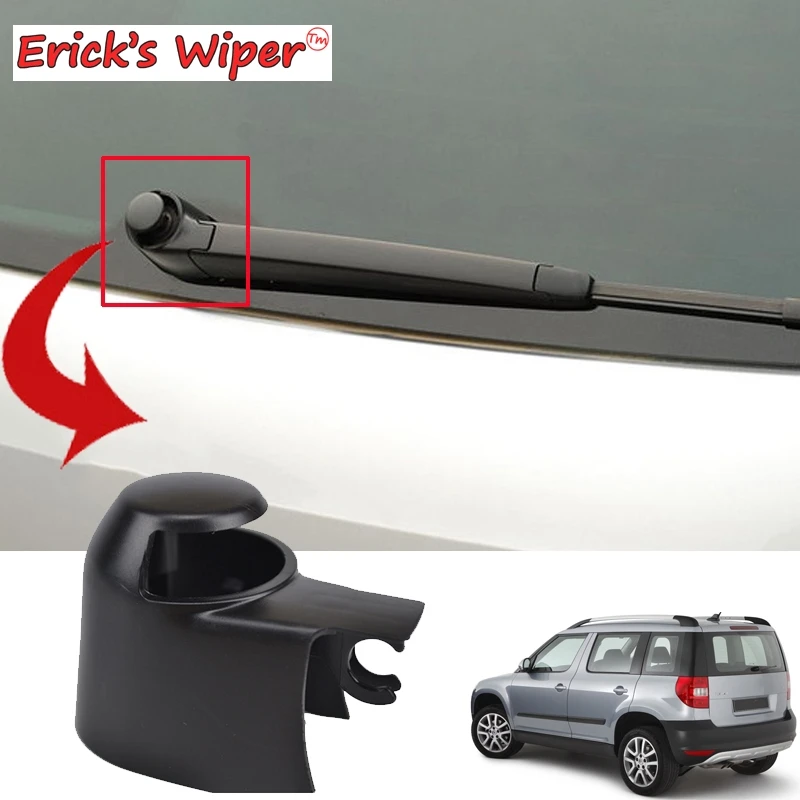 Erick\'s Wiper Windshield Windscreen Rear Wiper Arm Washer Cover Cap Nut For Skoda Yeti Typ 5L 2009 - 2017 Tailgate Nut Protector