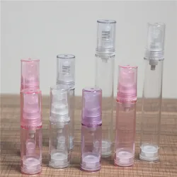 50Pcs 5ml 10ml 15ml Empty airless pump plastic bottles vacuum pressure emulsion bottle with lotion pump cosmetic packaging