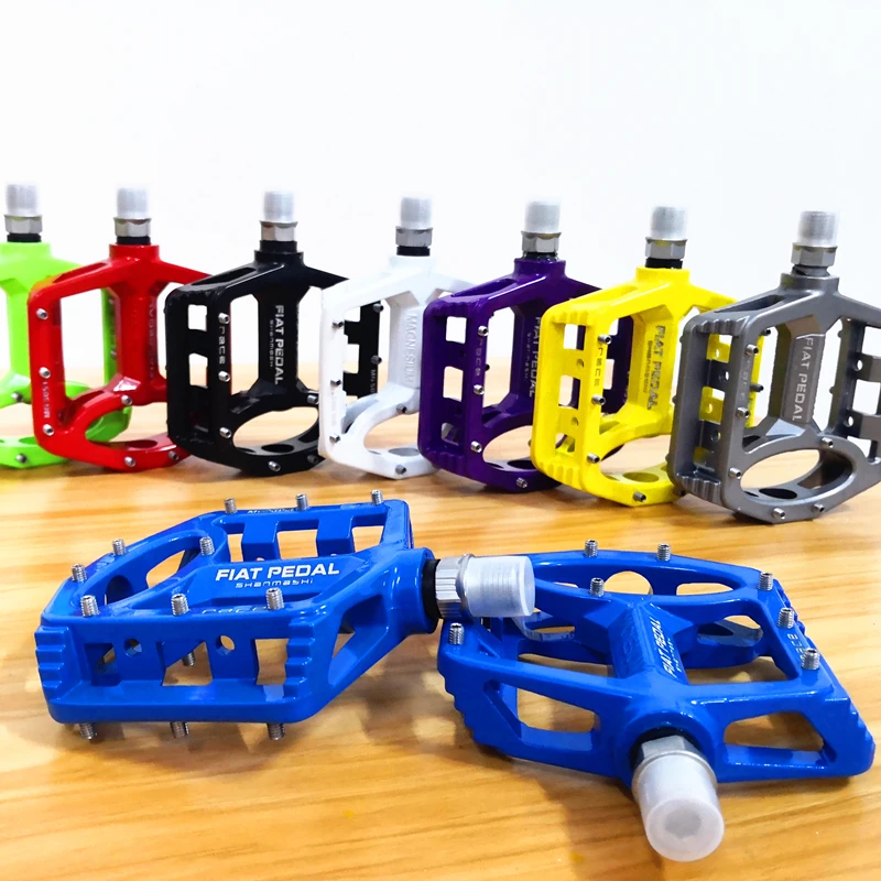 1 pair 7 Colors Platform Magnesium alloy Road Bike Pedals Ultralight MTB Bearing Bicycle Pedal Bike Parts Accessories