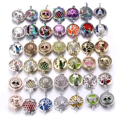 1pcs Aroma Diffuser Necklace Open Antique Vintage Lockets Pendant Perfume Essential Oil Aromatherapy Locket Necklace with Pads