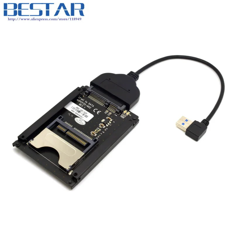 

Left Anged USB 3.0 to CFast Card adapter to SATA 22Pin 2.5 inch Hard Disk Case SSD HDD PC Laptop