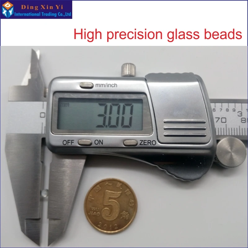 2000pcs/lot High precision 3mm Solid transparent glass bead Laboratory with glass beads