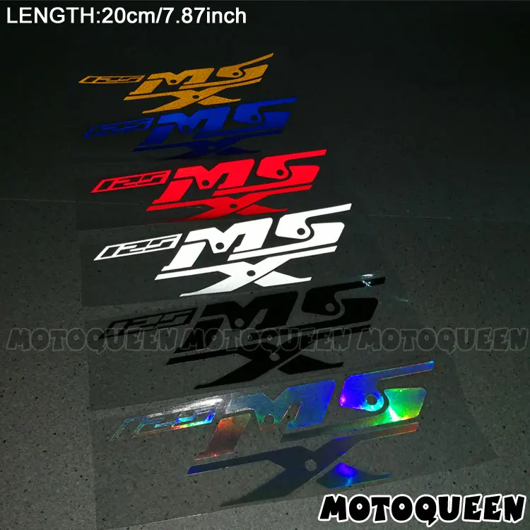 2PCS Motorcycle body Wheels Rims Fairing Helmet Tank Pad decoration logo Label reflective Stickers Decals For MSX 125 MSX125