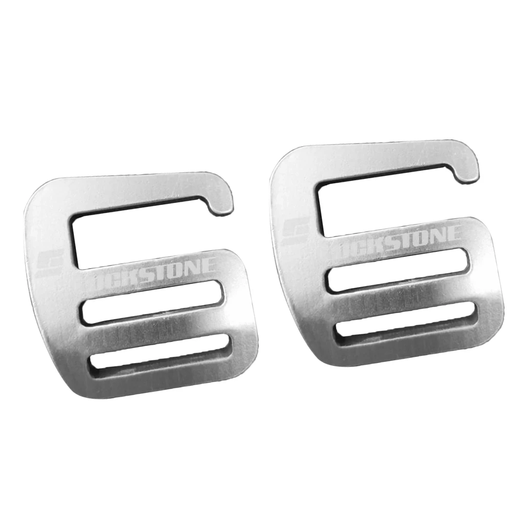 2Pcs G Aluminium Alloy Hook Webbing Quick Release Buckle for Outdoor Carabiners Backpack Bag Parts Luggage Strap Webbing 25mm