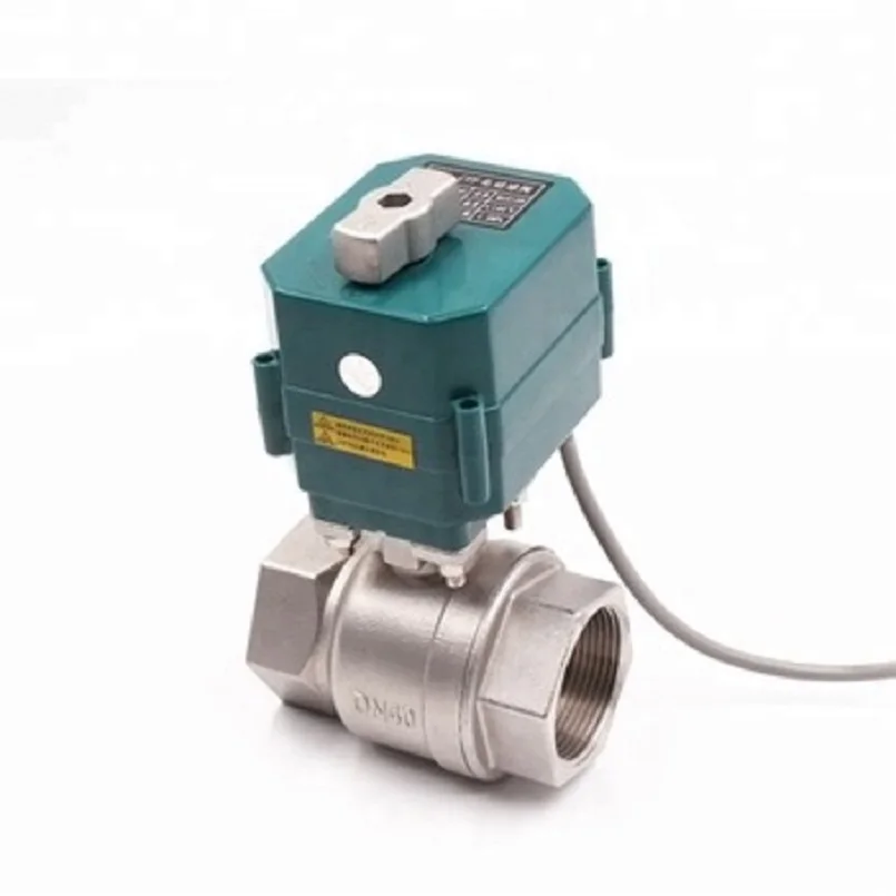 DN15 DN20 DN25 DN32 DN40 DN50 electric stainless steel ball valve 5V 12V 24V 220V motorized valve CR01 CR02 CR03 CR04 CR05