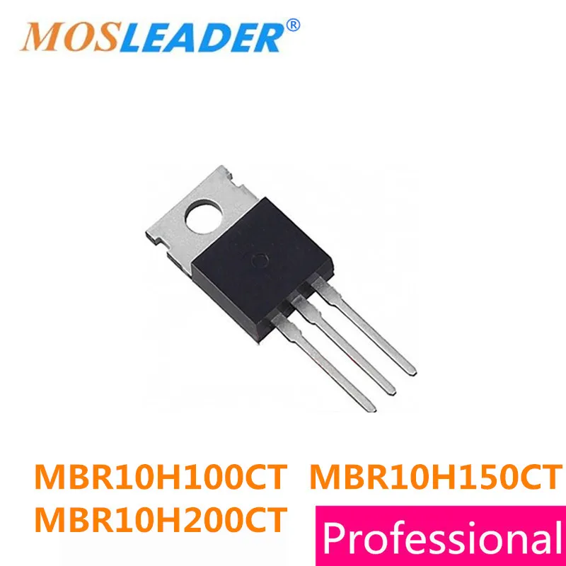 

Mosleader 50 шт. TO220 MBR10H100CT MBR10H150CT MBR10H200CT MBR10H100 MBR10H150 MBR10H200