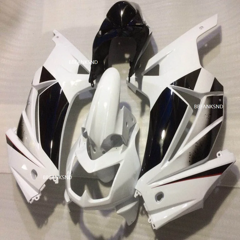 Hi- black white Injection mold ABS fairing for KAWASAKI Ninja ZX250R 08-14 EX250 2008 09 10 2012 2013 2014 moto plastic kit