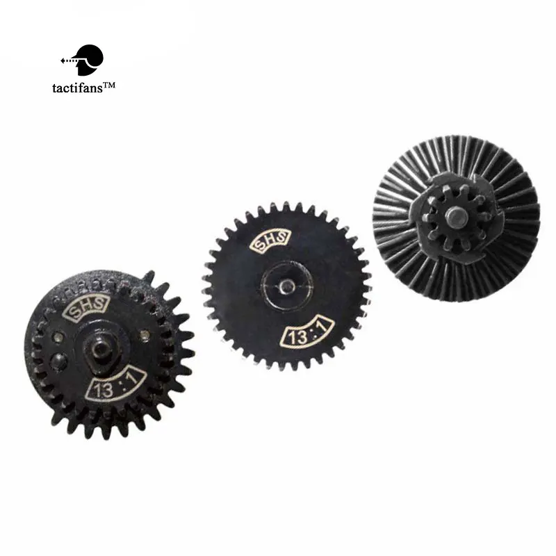 TACTIFANS SHS MA 13:1 16:1 18:1 32:1 100:200 100:300 High Speed Gear Set For Ver.2 / 3 AEG/EBB Airsoft Gearbox Delay Sector Clip