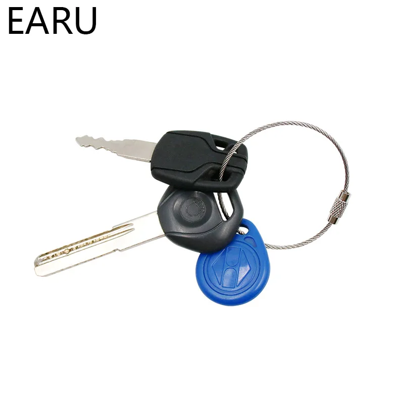 10Pcs EDC Keychain Tag Rope Stainless Steel Wire Cable Loop Screw Lock Gadget Ring Key Keyring Circle Camp Hanging Tool Hot Sale