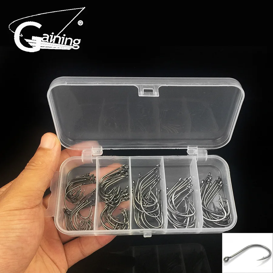 

Octopus Fishing Hook 75pcs/box Circle Hooks Black High Carbon Steel Octopus Fishing Hooks-size:1# 1/0# 2/0# 3/0# 4/0#