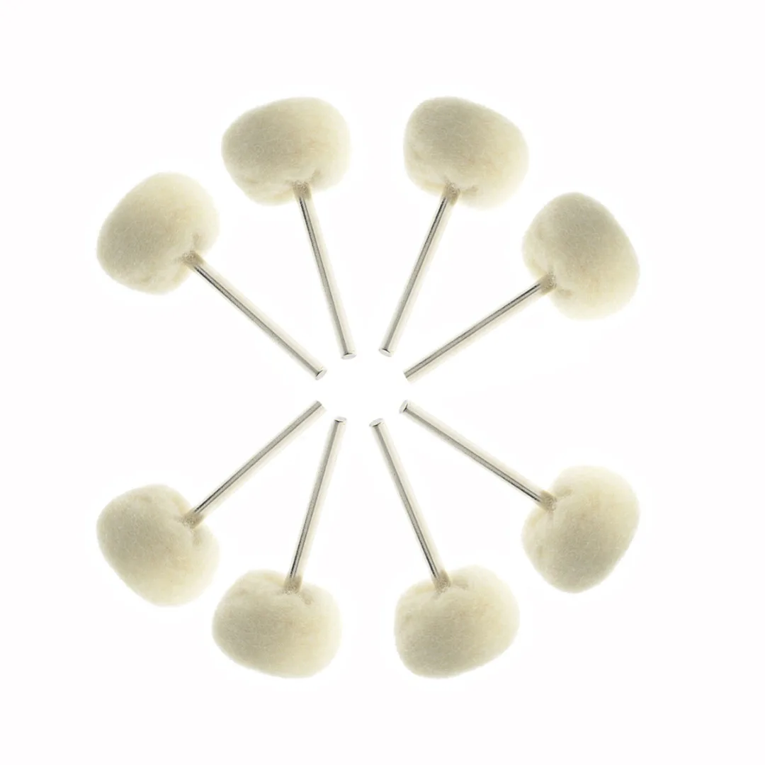 10PC/set  1" Soft Fine Wool Polishing Buffing Wheels Fit Rotary Tool Accessory