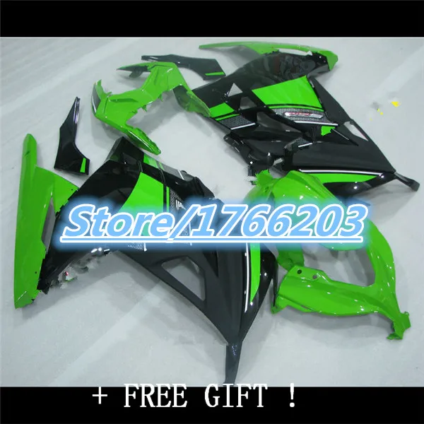 

Injection molding Hot Sales,EX300 Ninja Fairings For Kawasaki Ninja 300R EX 300 2013-2015 ABS Bodywork Green Black Fairing Kit