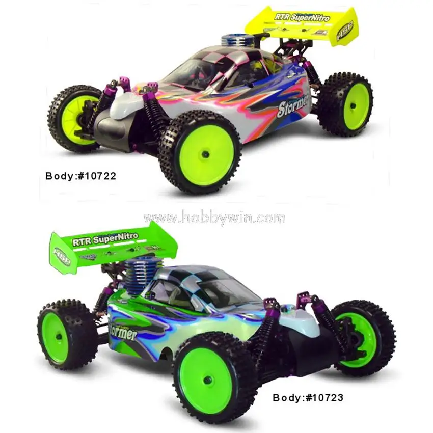 HSP 94105 RTR 2.4G 1/10th 4WD Nitro Engine Power Off-Road Buggy Single-Speed Stormer