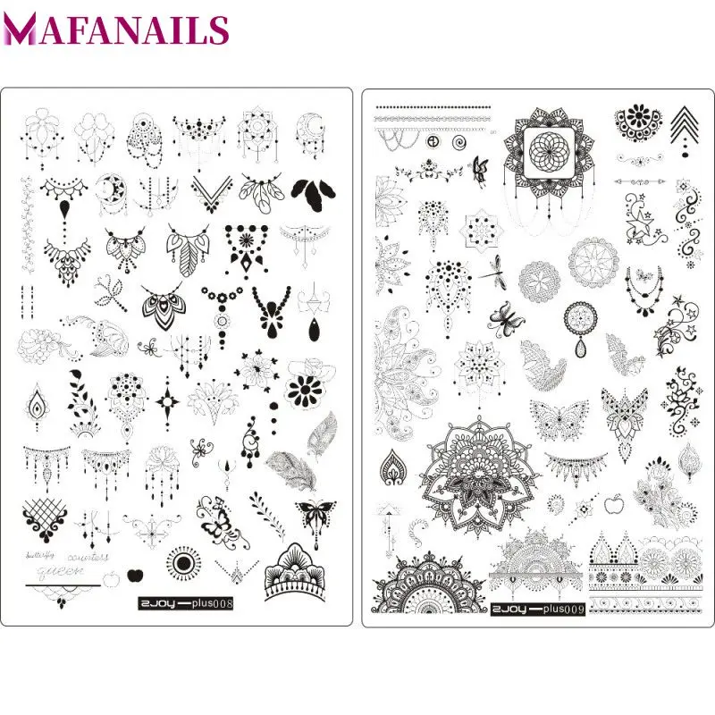 

1Pcs 14.5*9.5cm Big Nail Stamp Dreamcatcher Template Plates Nail Art Stamping Plates 3D Stencil Manicure DIY Stamp ZJOY PLUS