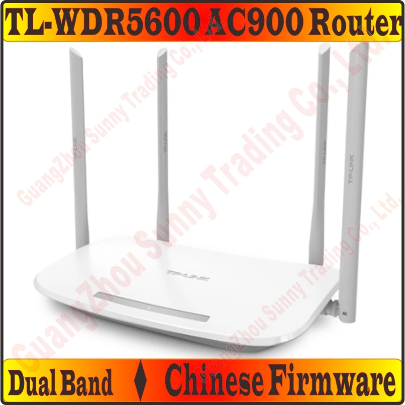 [Chinese-Firmware] 4 External Antennas TP-LINK TL WDR5600 Wireless Router 802.11AC900Mbps Dual Band Gigabit AC900 Huge WiFi