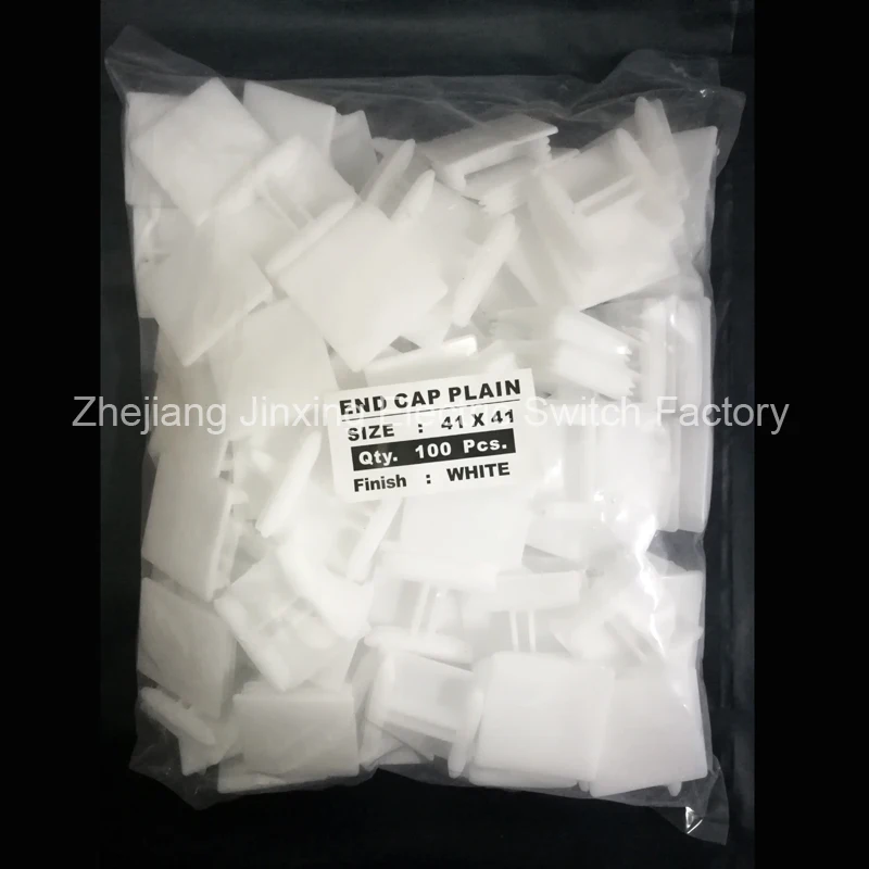 Square pvc 100pcs 41*41mm High Quality Plastic Blanking End Caps Tube Pipe Inserts Plug Bung Steel