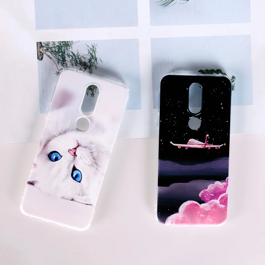 Cute Rubber Case For Nokia 7 2018 7.1 TA-1085 TA-1095 Silicone 3D Printing Patterned TPU Soft Cover For Nokia 7.1 2018 Case Capa