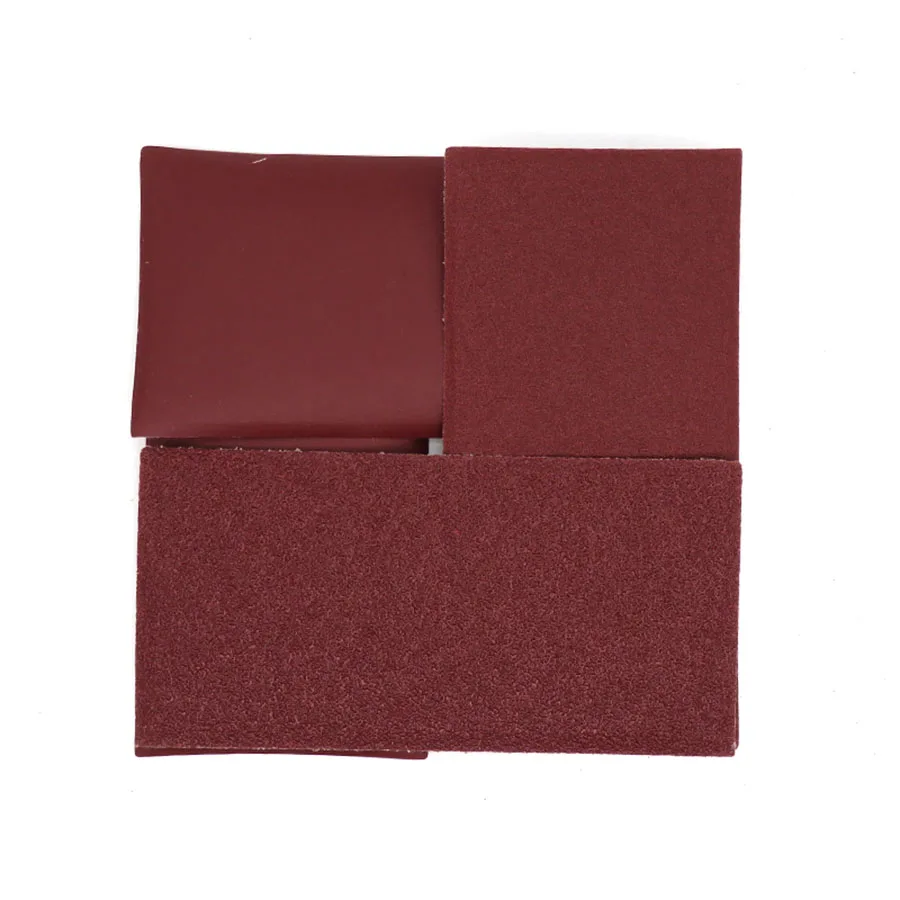 

Grit 40 100 400 Hook Loop Sanding Red Polishing90x182mm Square Sandpaper Sand Sheets